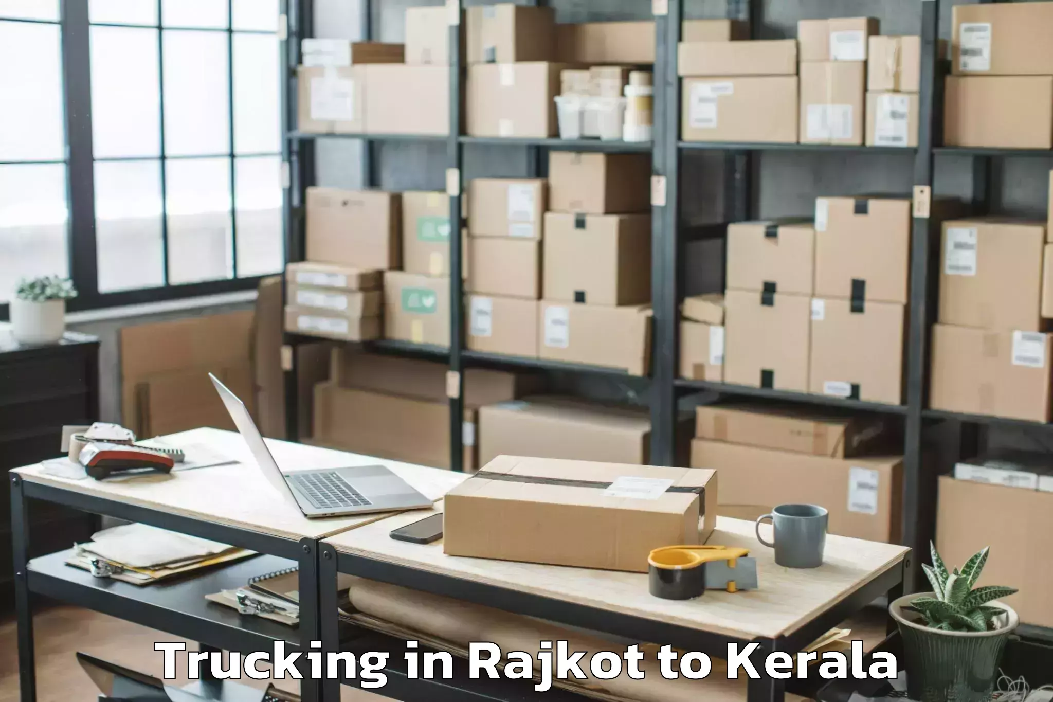 Book Your Rajkot to Parippally Trucking Today